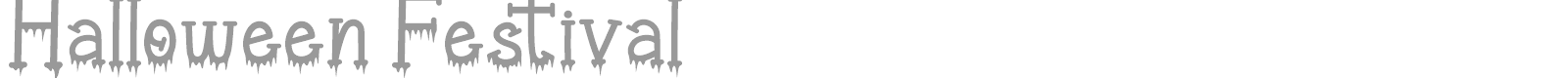 Halloween Festival font preview